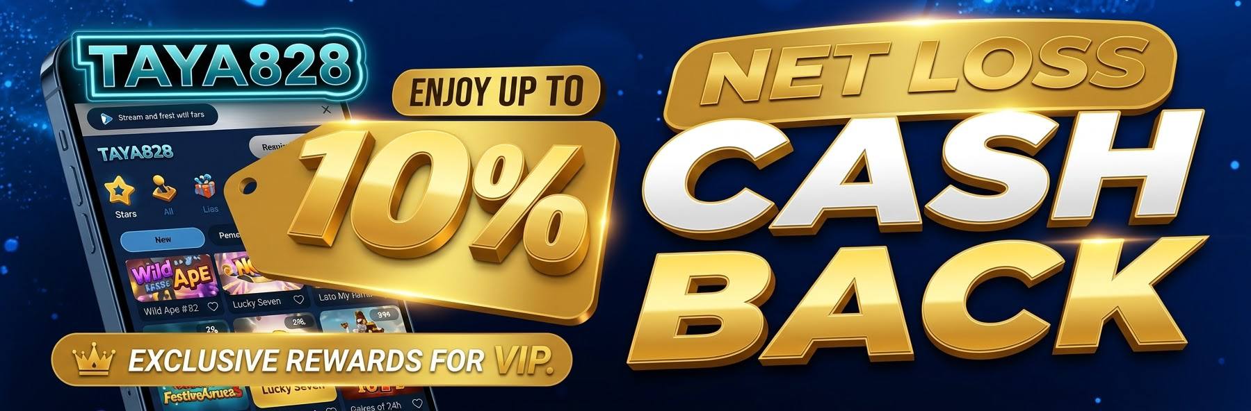 Taya828 net loss cashback rewards